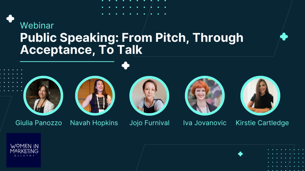 public speaking webinar - women in marketing bulgaria